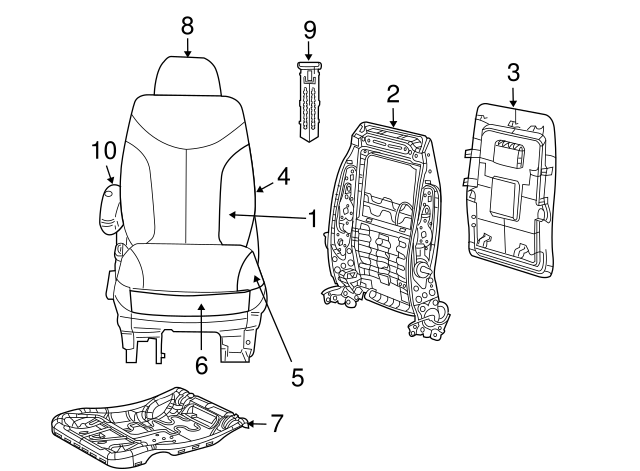 Headrest Guide 7B0-881-920-J-DE5 - View 6