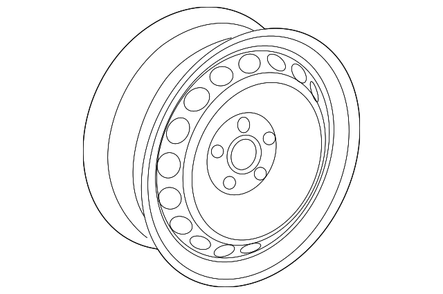 Wheel, Steel 561-601-027-03C - View 11