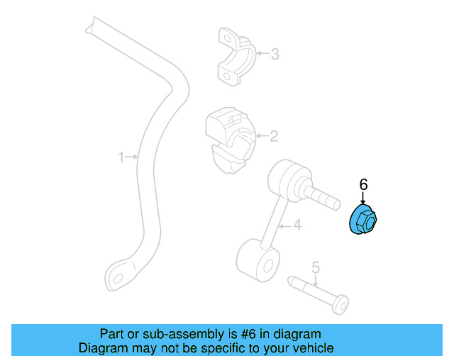 Stabilizer Link Nut N-102-861-11 - View 22