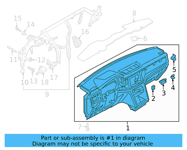 Instrument Panel 3CN-857-003-K-HKH - View 3