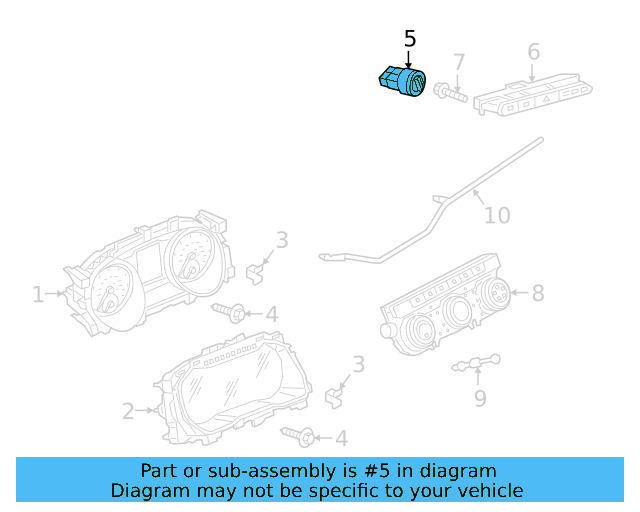 Cluster Bezel Retainer Clip 6N0-867-190-A - View 50
