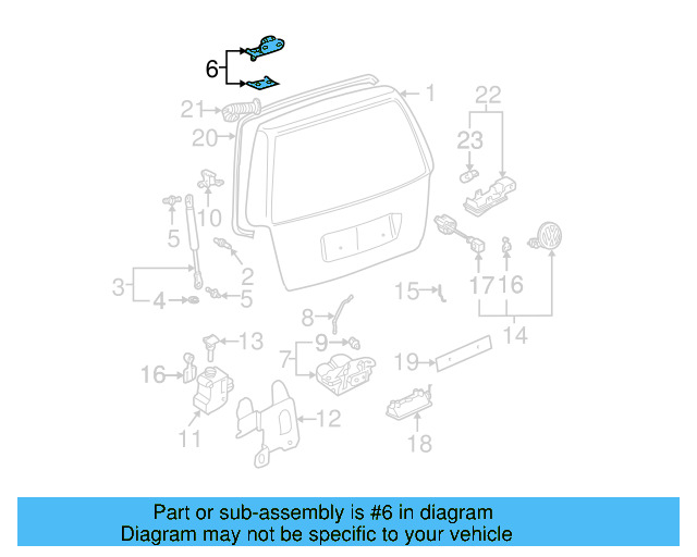 Rod Clip 3B0-827-637 - View 9