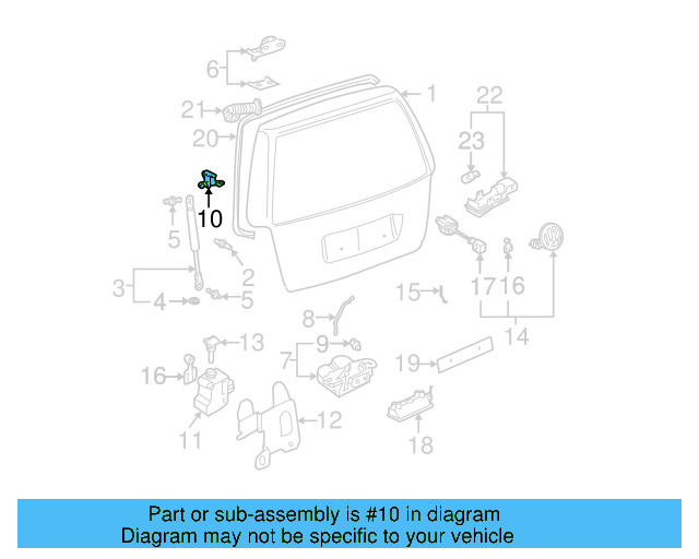 Rod Clip 3B0-827-637 - View 27