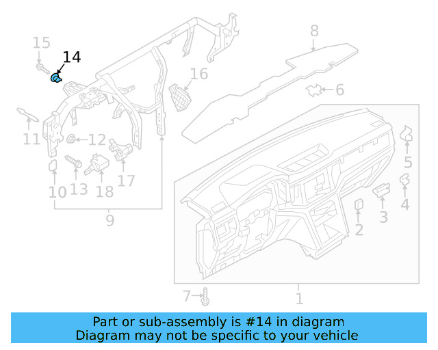 Reinforced Beam Bushing 5G0-857-173 - View 13