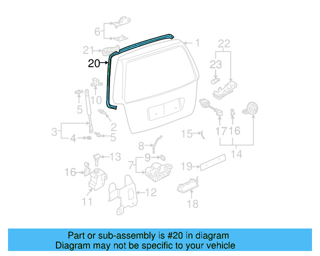 Weather 1J0-827-705-A - View 17