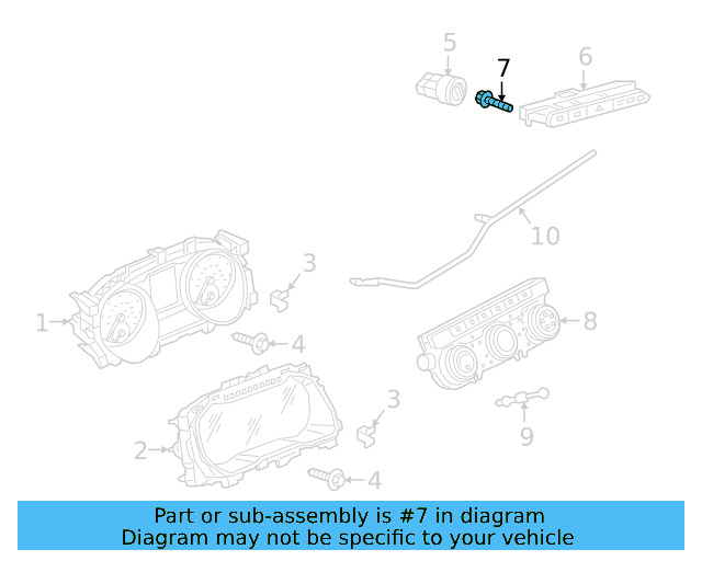 Cluster Bezel Retainer Clip 6N0-867-190-A - View 48