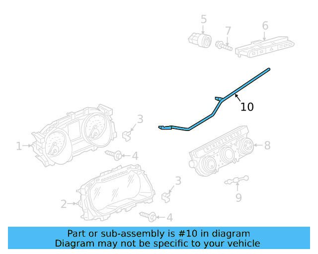 Cluster Bezel Retainer Clip 6N0-867-190-A - View 56