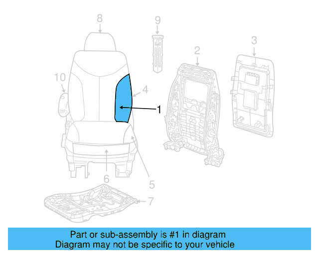 Seat Back Cover 7B0-881-806-A-DK5