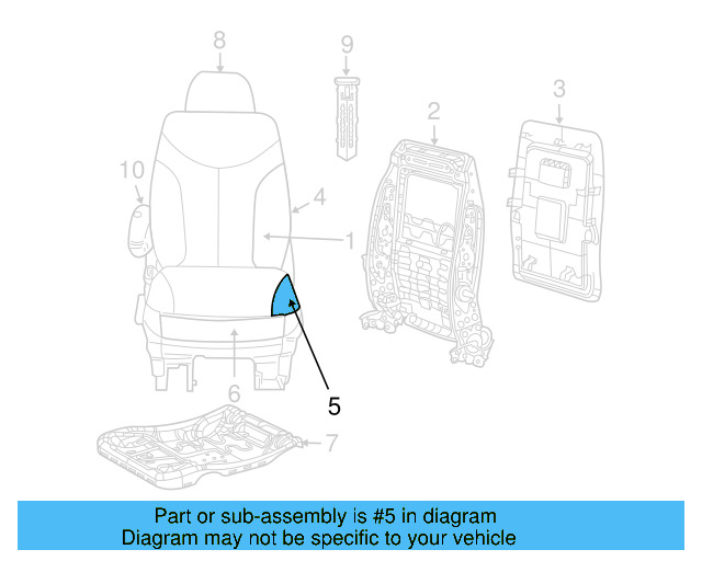 Seat Cover 7B0-881-406-A-DE5 - View 4