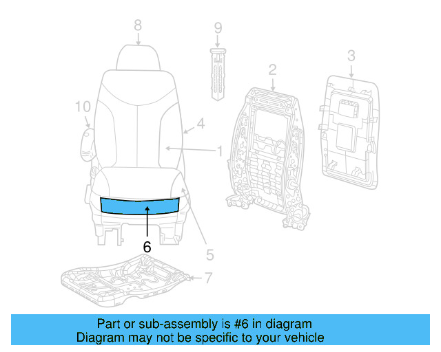 Seat Cover 7B0-881-406-A-DE5 - View 9