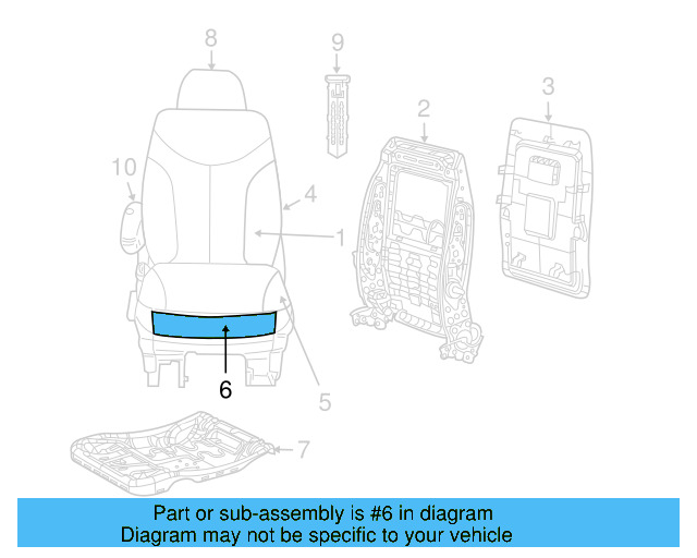 Seat Cover 7B0-881-406-D-DE5 - View 7