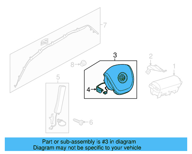 Driver Inflator Module 7P6-880-201-M-4A1 - View 5