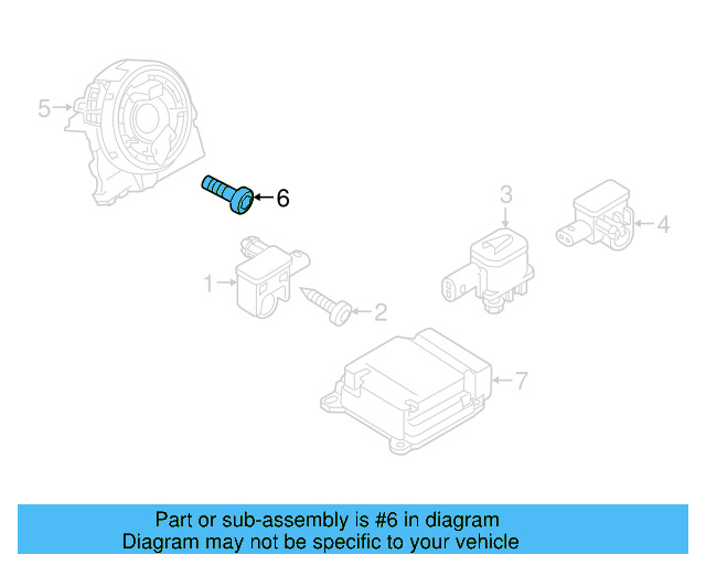 Clock Spring Screw N-911-427-01 - View 2