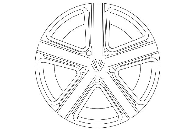 Wheel, Alloy 7P6-601-025-K-8Z8 - View 8