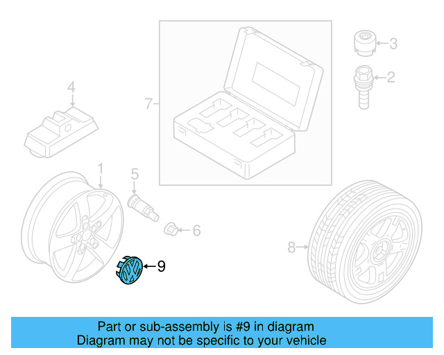 Compact Spare 7P0-601-011-E - View 8