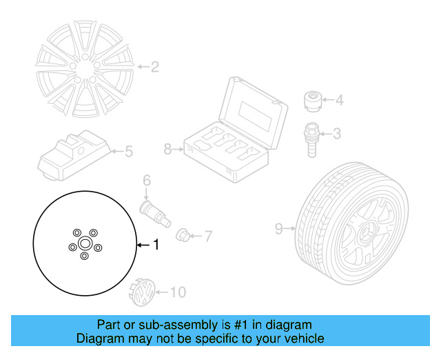 Wheel, Alloy 7P6-601-025-C-88Z - View 16