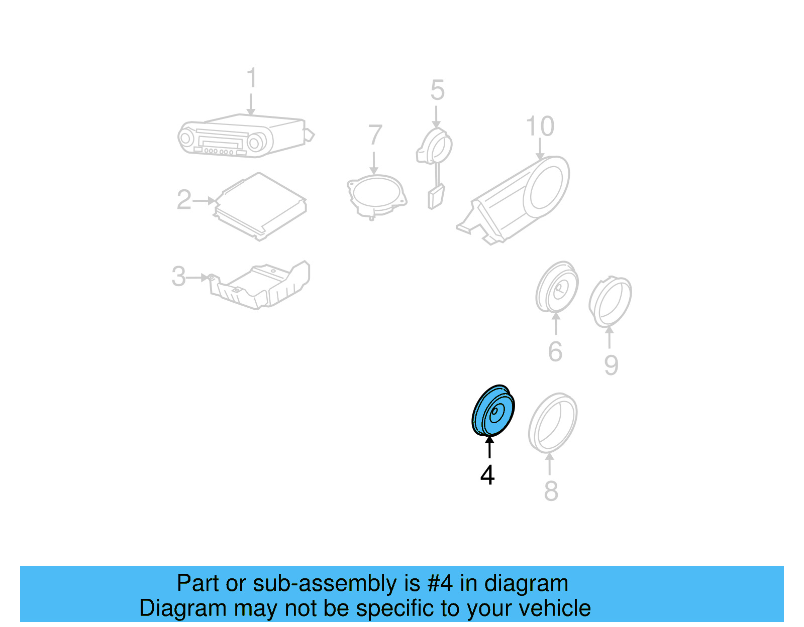 Speaker 1C0-035-411-E - View 3