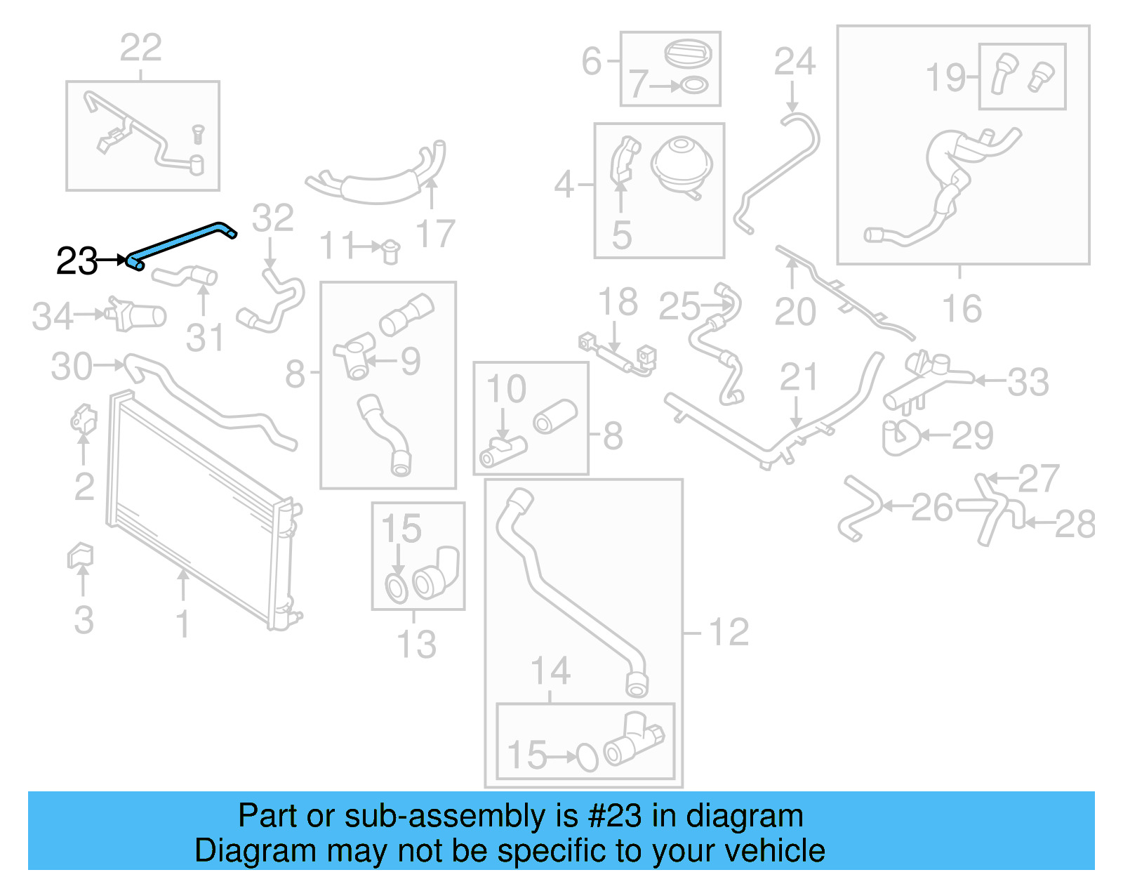 Water Pipe 1C0-121-065 - View 10