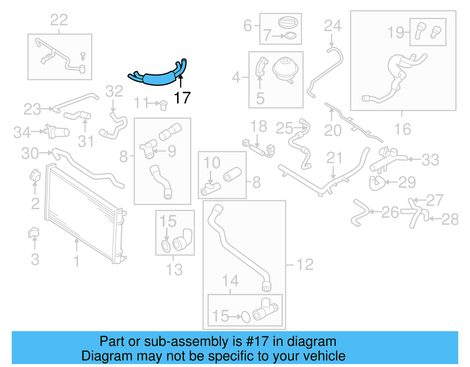Water Hose Assembly 1C0-121-086-T