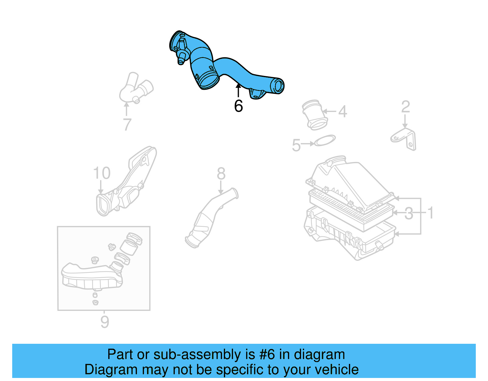 Connector Pipe 1C0-129-684-AF - View 8