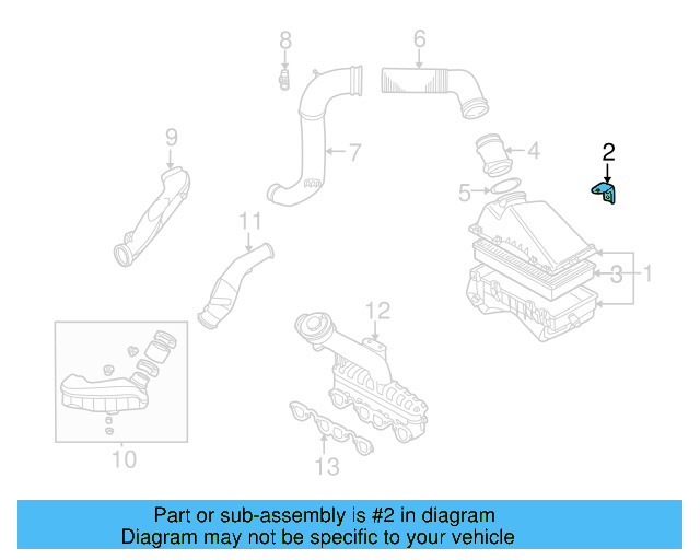 Air Cleaner Assembly Bracket 1C0-129-704-B - View 11