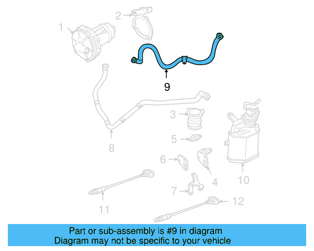 Connector Hose 1C0-131-126 - View 4