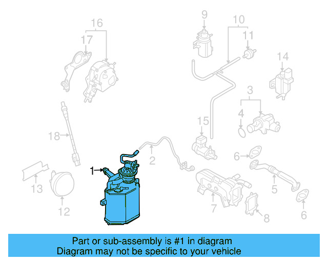 Vapor Canister 1C0-201-797-N - View 26