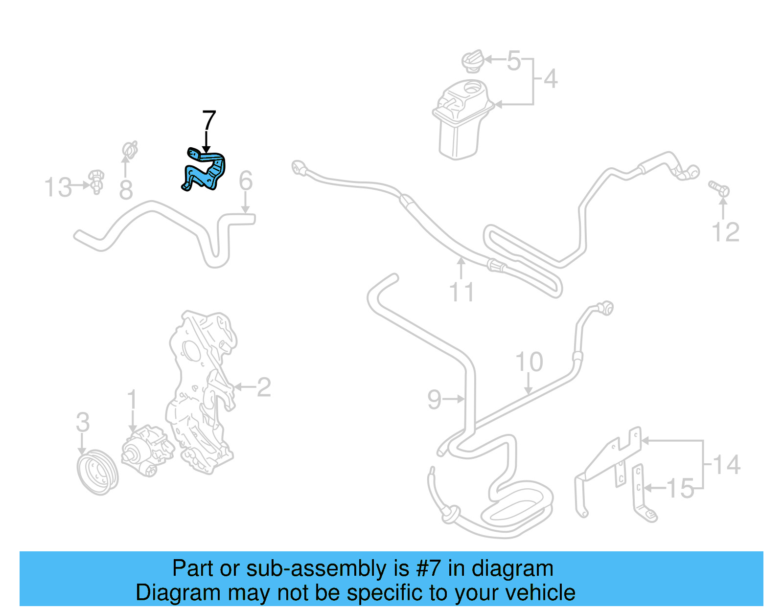 Suction Hose Bracket 1C0-422-162-B - View 6