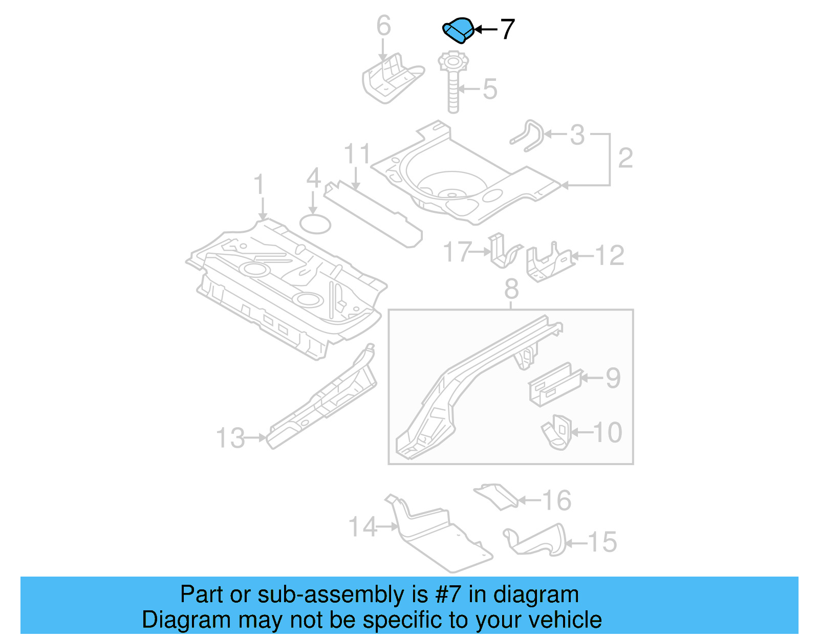 Tow Eye Cap 1C0-803-663-B41 - View 5