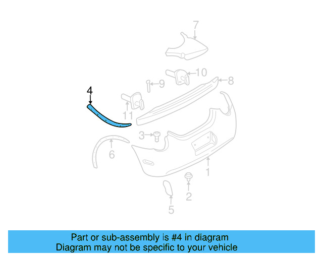 Bumper Protection Pad 1C0-807-637-B - View 5