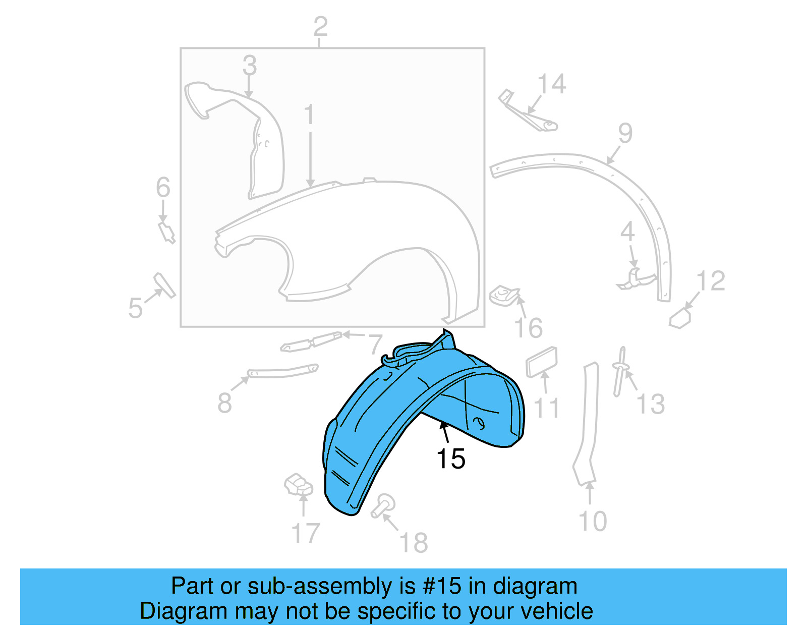 Fender Liner 1C0-809-961-G