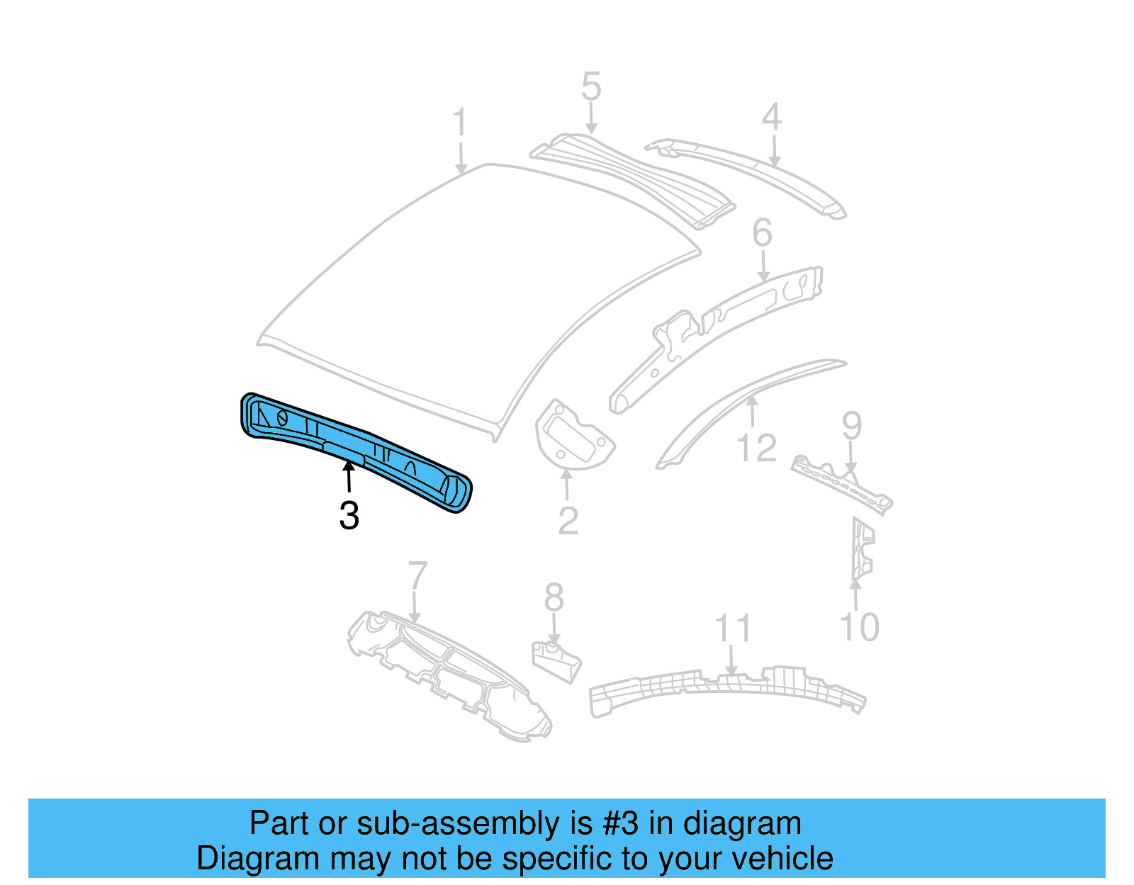 Header Panel 1C0-817-121-E - View 5