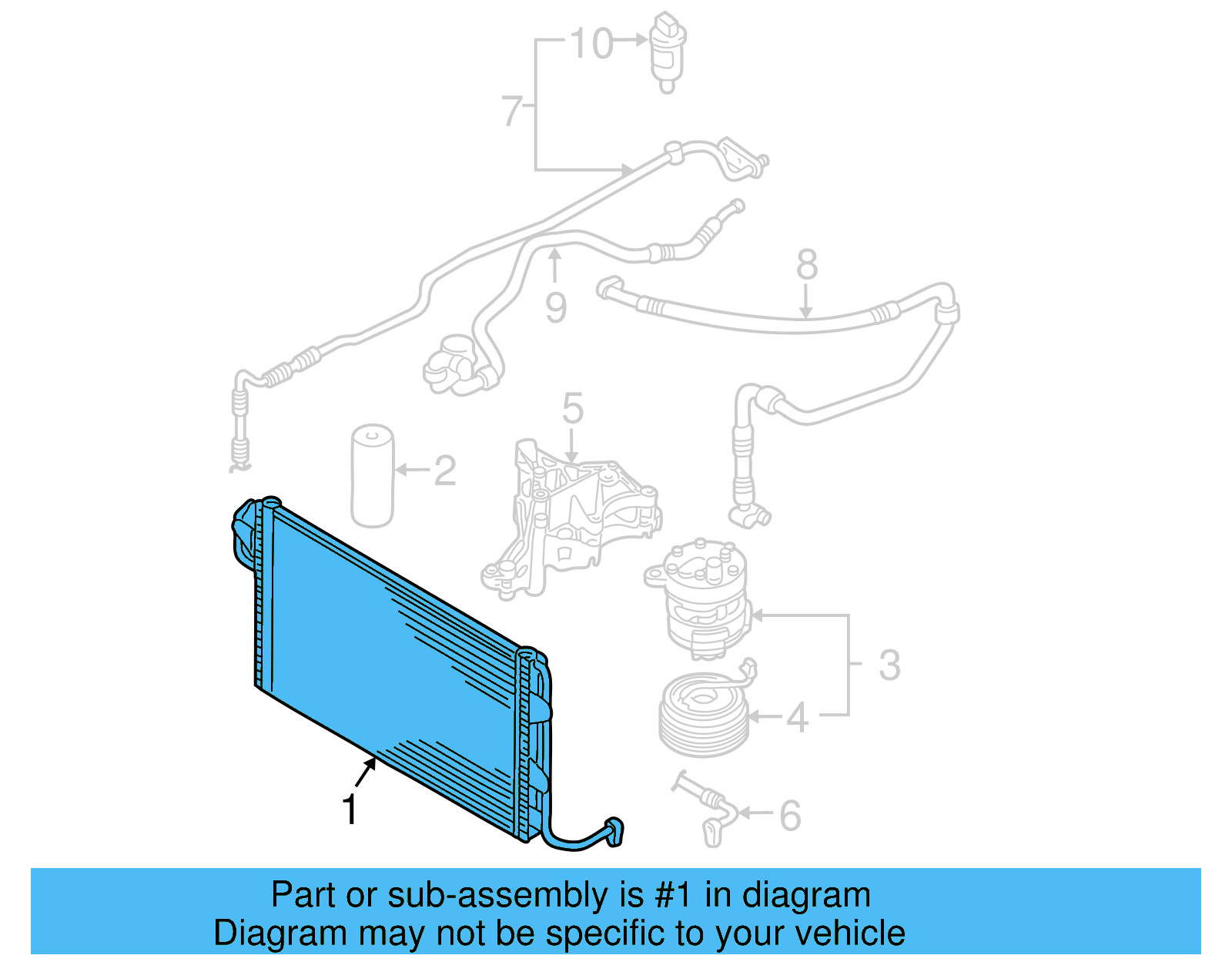 Condenser Assembly 1C0-820-413-F - View 7