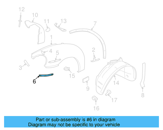 Fender Liner Screw N-907-750-01 - View 103
