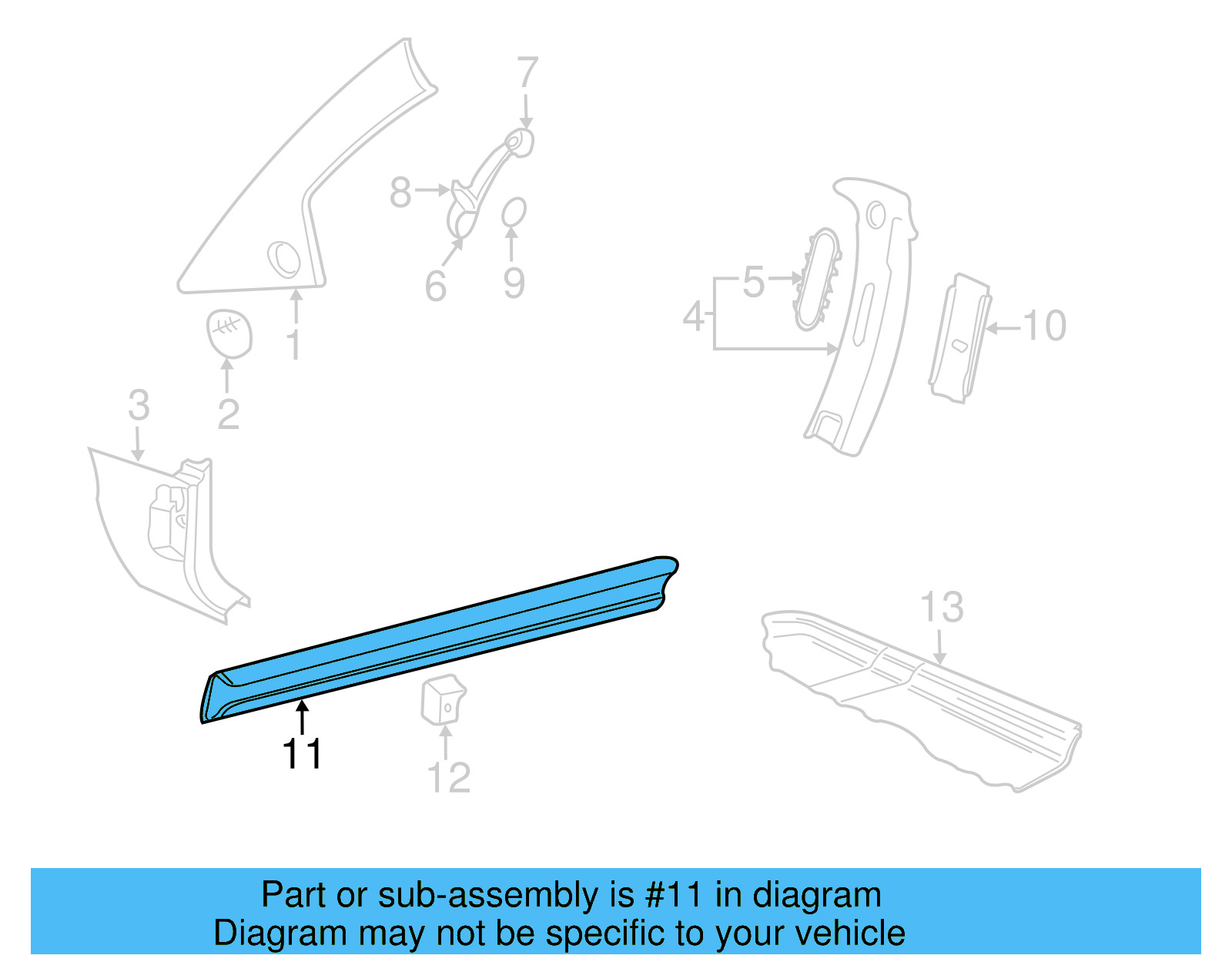 Scuff Plate 1C0-853-371-A-U71 - View 4