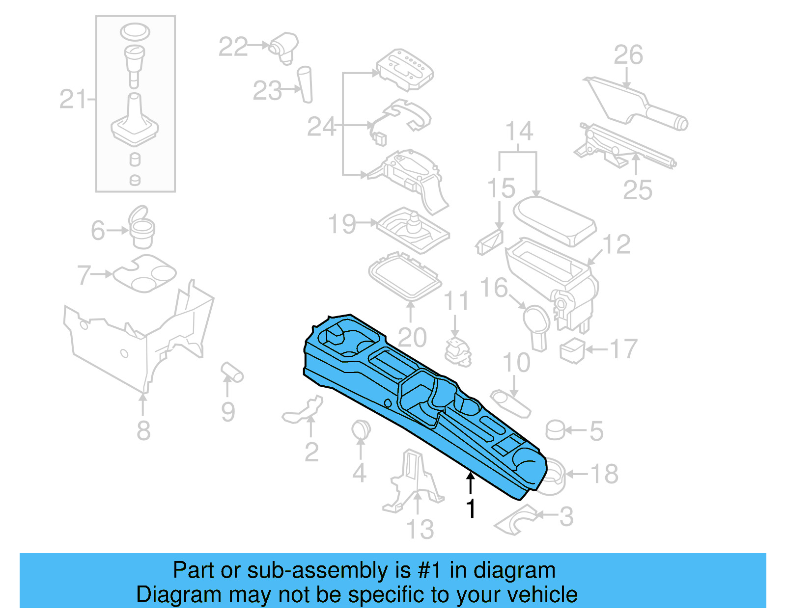 Console Body 1C0-863-243-F-08H - View 12
