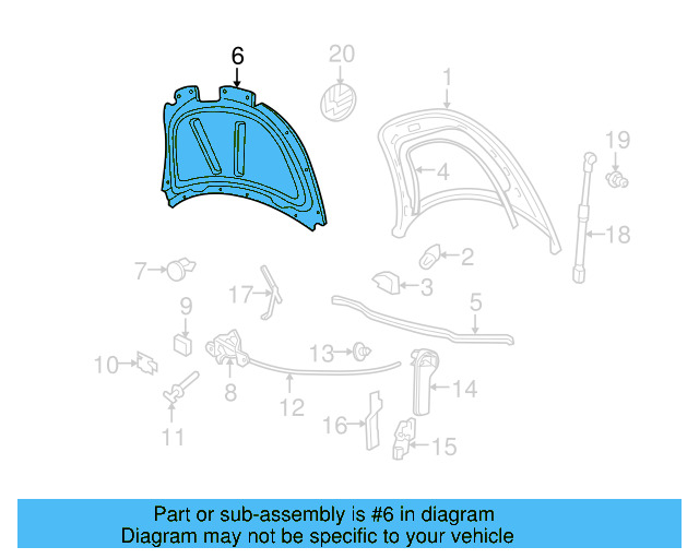 Insulator 1C0-863-835-K - View 8