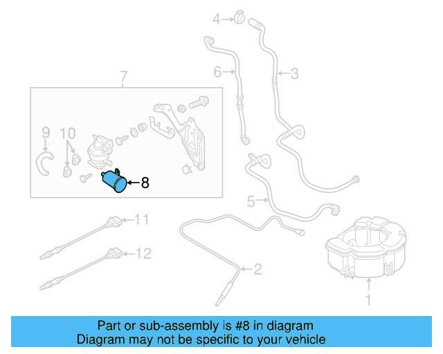 Vapor Canister Filter 1C0-906-621-A - View 45