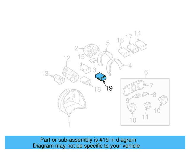 Stab Control Switch 1C0-927-134-20H - View 6