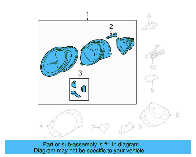 Headlamp Assembly 1C0-941-030-N - View 4
