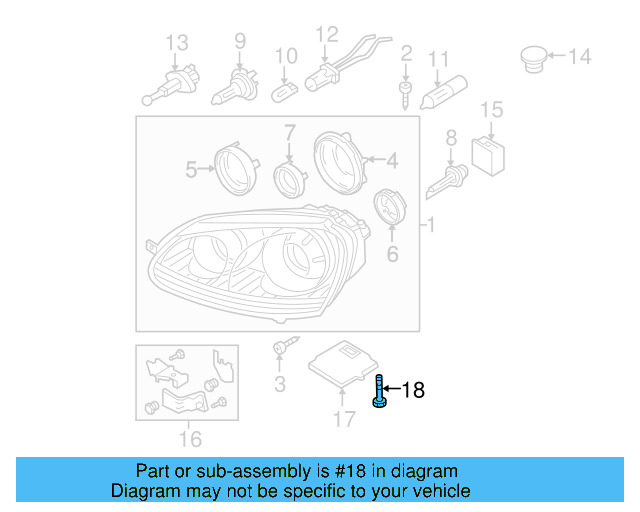 Adjust Motor Bolt 1C0-941-141 - View 14