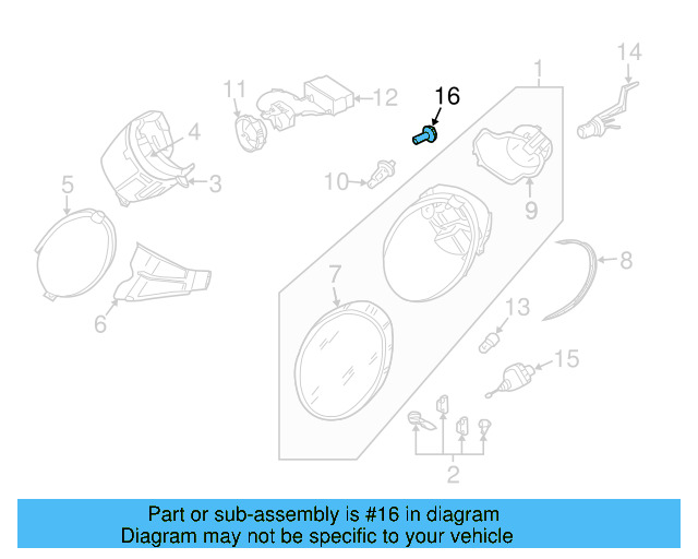 Adjust Motor Bolt 1C0-941-141 - View 31