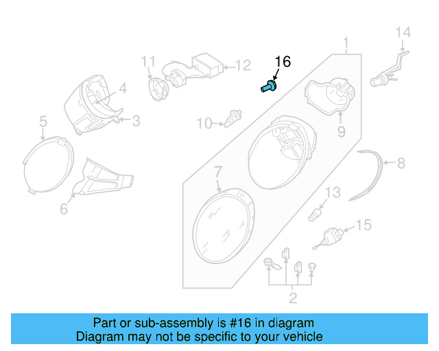Adjust Motor Bolt 1C0-941-141 - View 15