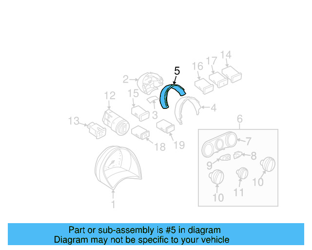 Inst Cluster Retainer 1C1-857-315 - View 8