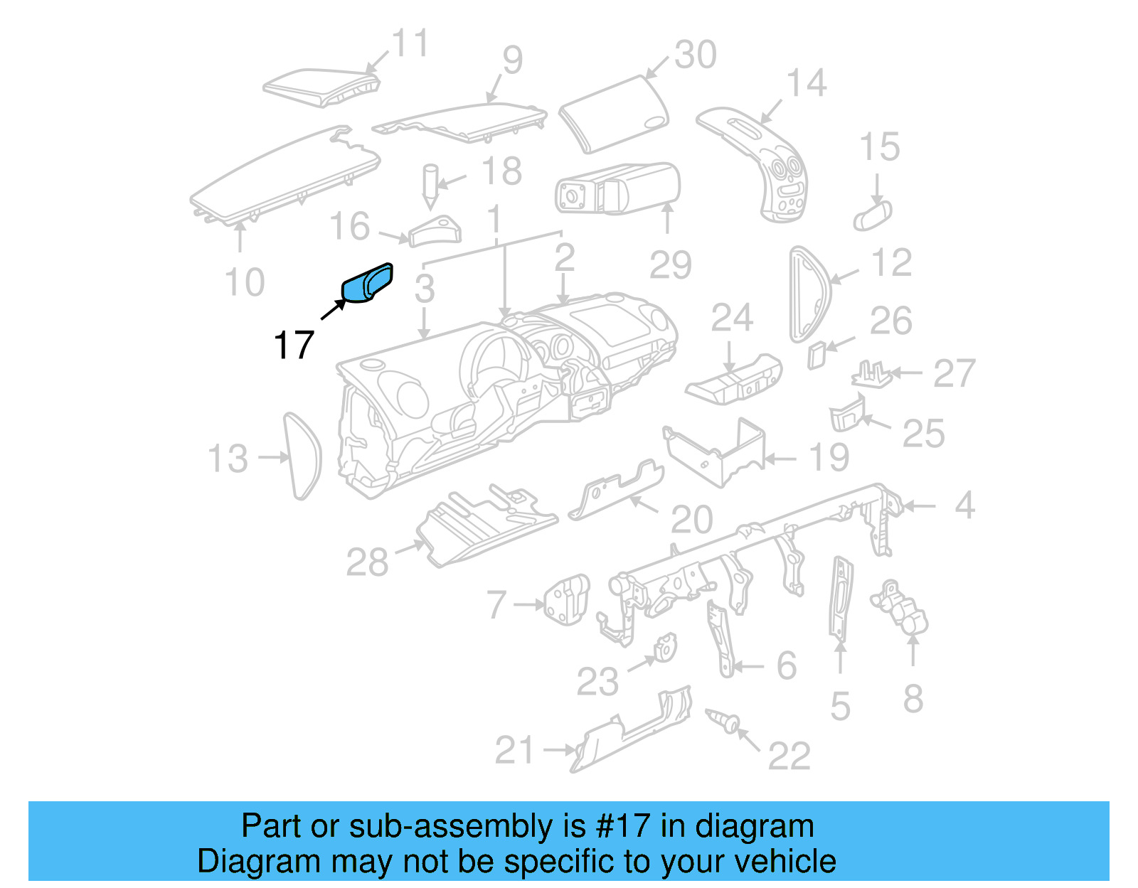 Trim Cover 1C1-858-013-A-62J - View 22