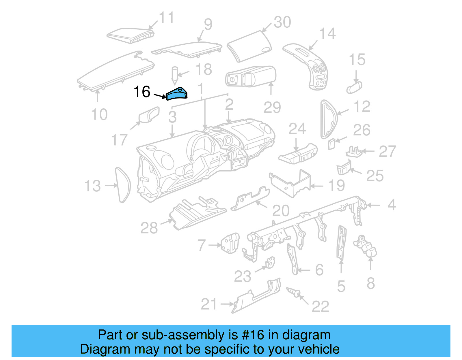 Trim Cover 1C1-858-014-B-62J