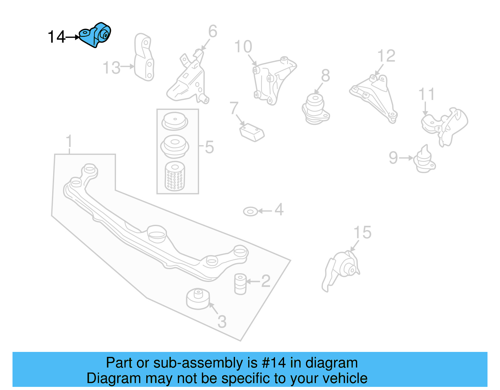 Mount Support Mount 1E0-199-732-B - View 7