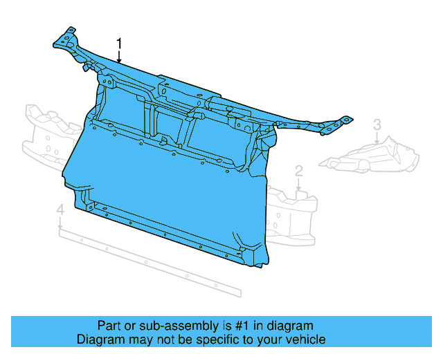 Radiator Support 1E0-805-591 - View 3