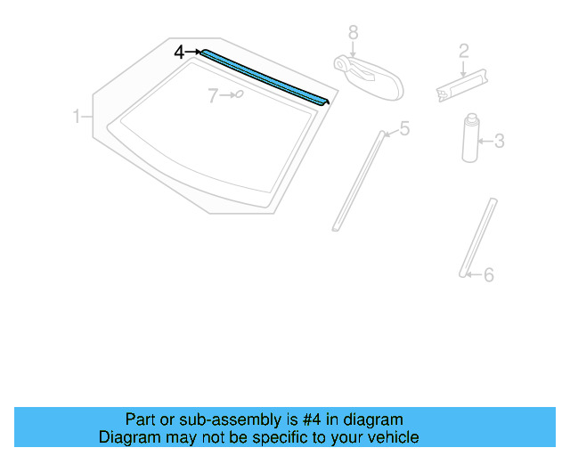 Weatherstrip 1E0-853-306 - View 2