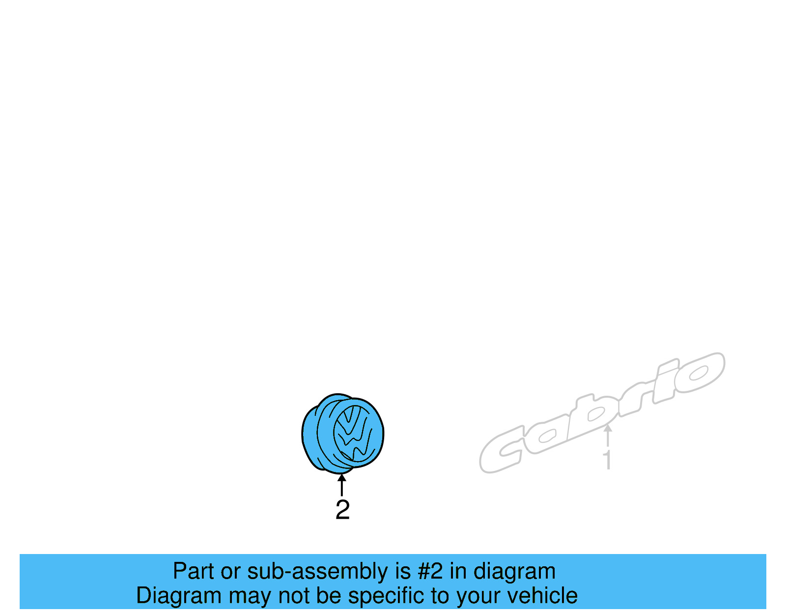 Emblem 1E0-853-630-FCS - View 2